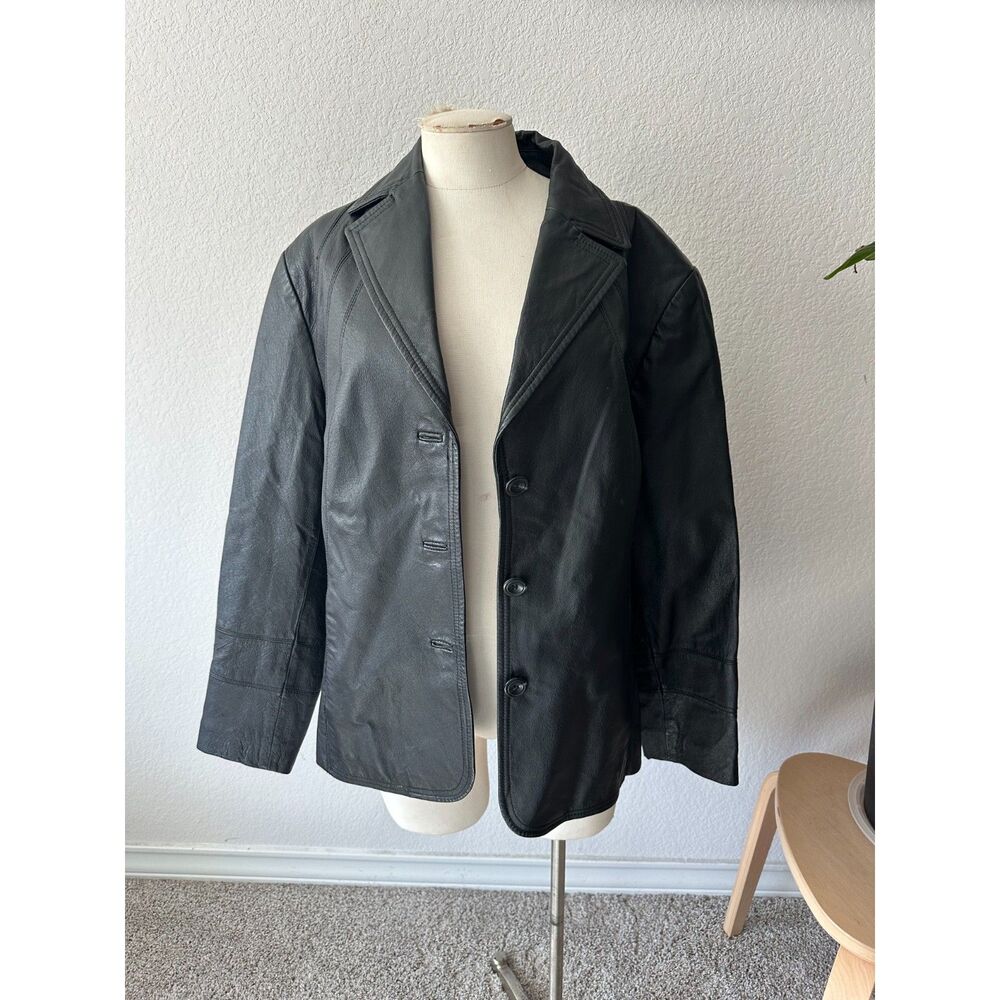East 5th Genuine Leather Women's Black Jacket